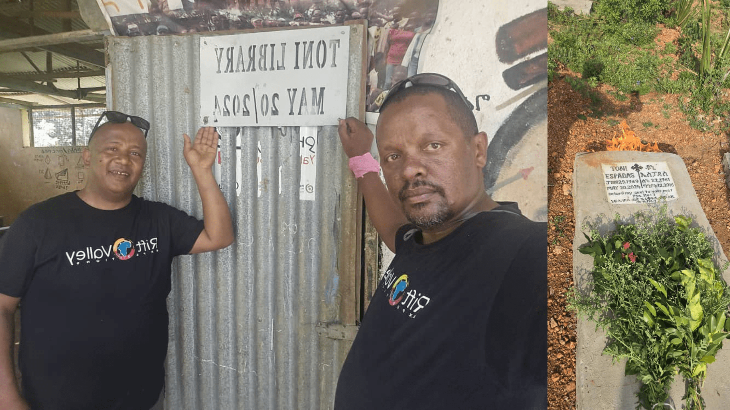 homenaje toni espadas en etiopia